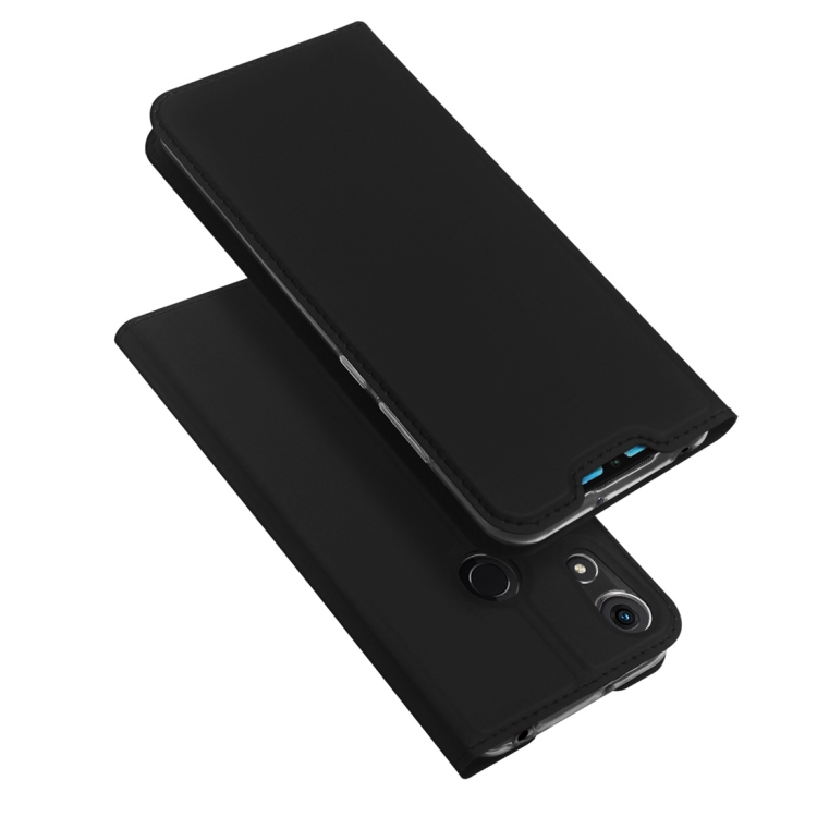 

DUX DUCIS Skin Pro Series Horizontal Flip PU + TPU Leather Case for Huawei Honor Play 8A, with Holder & Card Slots(Black)