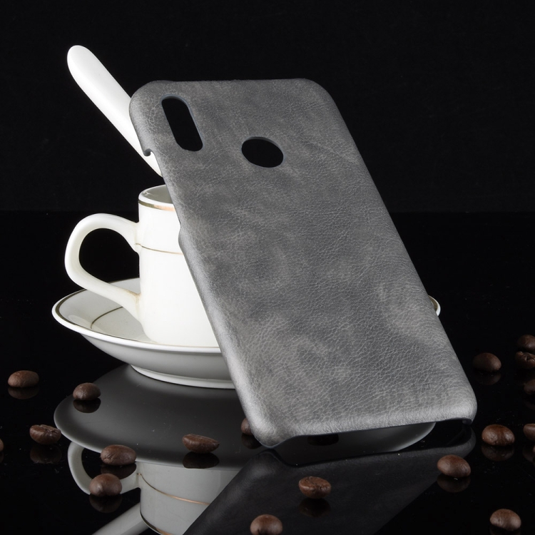 

Shockproof Litchi Texture PC + PU Case for Huawei P Smart (2019) (Grey)