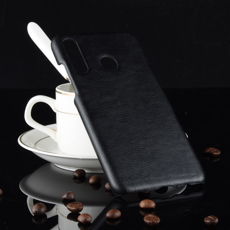 

Shockproof Litchi Texture PC + PU Case for Huawei nova 4e (Black)