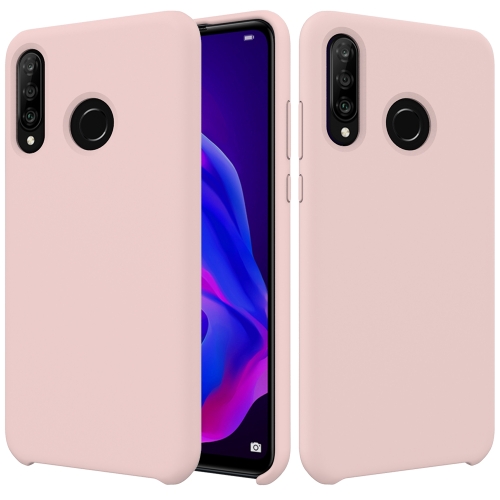 

Solid Color Liquid Silicone Dropproof Protective Case for Huawei P30 Lite/Nova 4e(Pink)