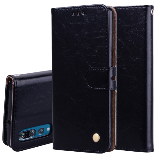 

Business Style Oil Wax Texture Horizontal Flip Leather Case for Huawei P30, with Holder & Card Slots & Wallet (Black)