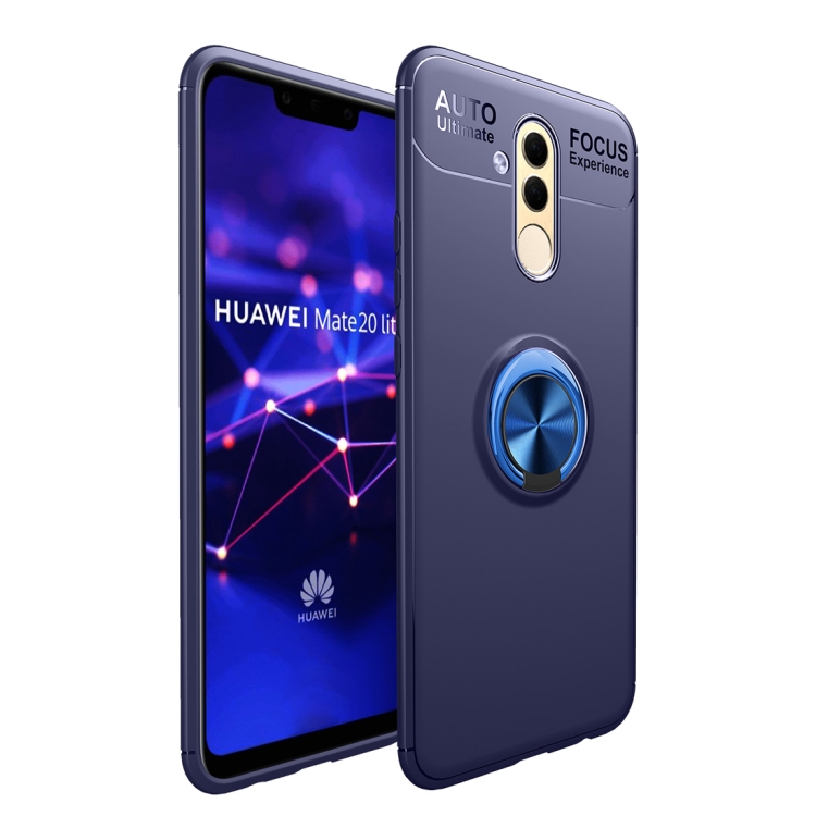 

Shockproof TPU Case for Huawei Mate 20 Lite, with Holder (Blue)