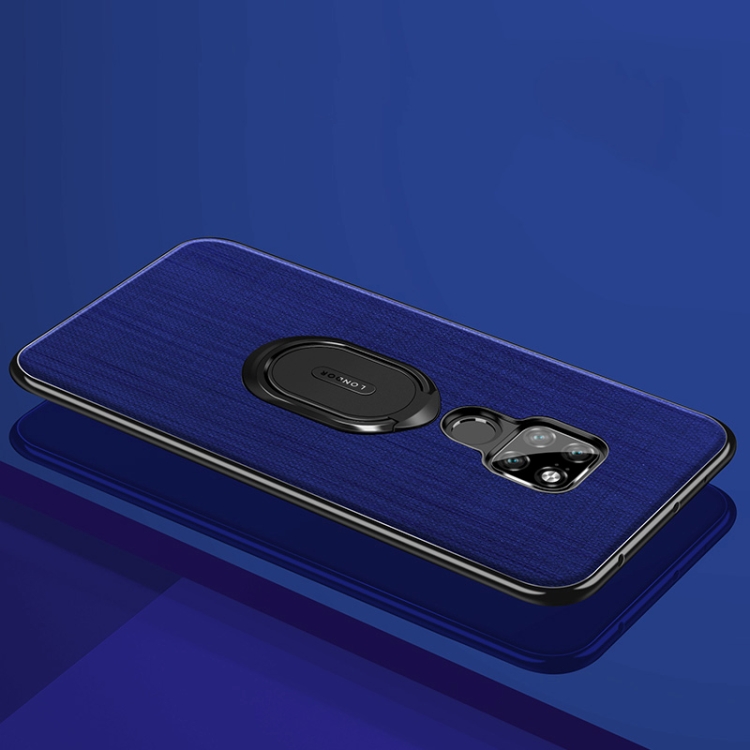 

LONDOR Shockproof PC + TPU Case for Huawei Mate 20, with Metal Holder (Blue)
