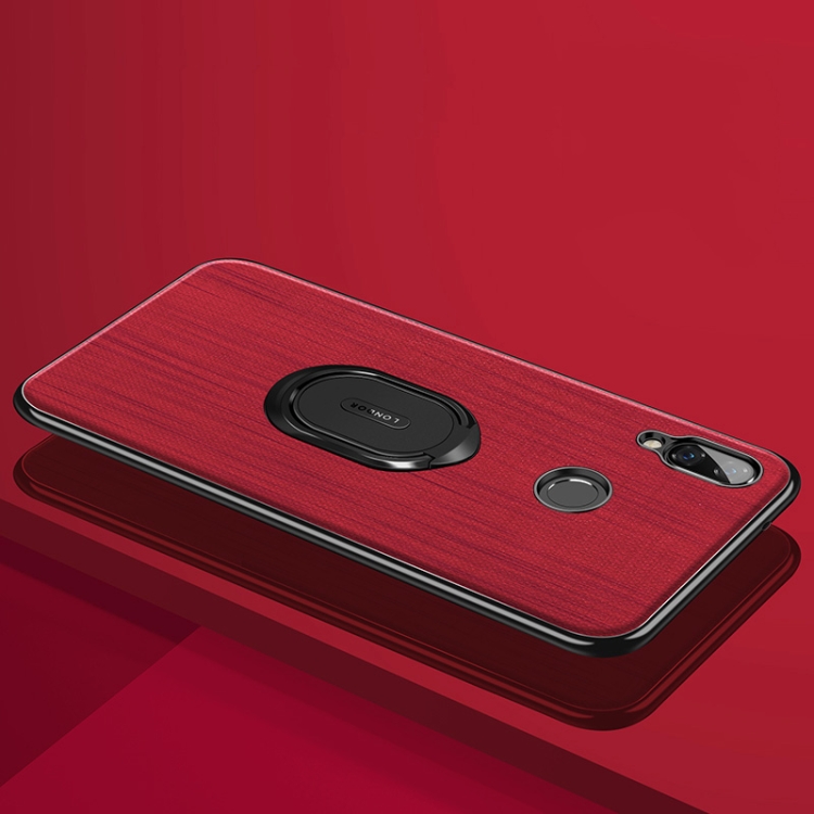 

LONDOR Shockproof PC + TPU Case for Huawei nova 3, with Metal Holder (Red)