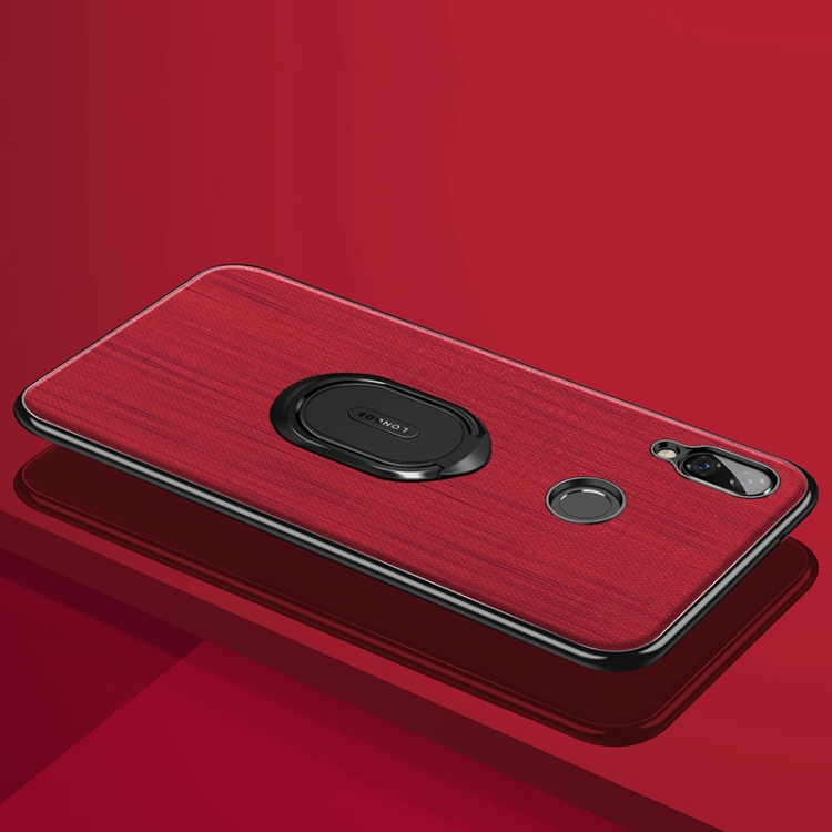 

LONDOR Shockproof PC + TPU Case for Huawei nova 3i, with Metal Holder (Red)