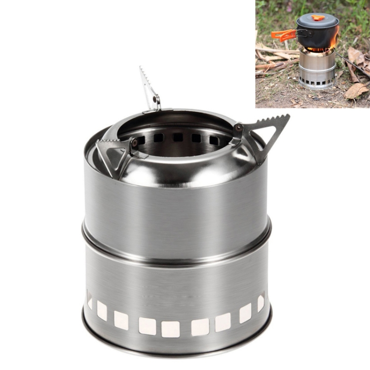 Sunsky Outdoor Camping Mini Stainless Steel Wood Burning Stove