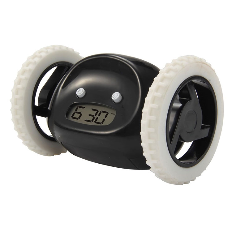 

Magic Running Alarm Clock Creative Time Display Screen Alarm Clock(Black)