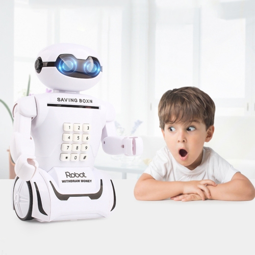 

Multi-function Robot Piggy Bank Desk Lamp Code Money Box for Children