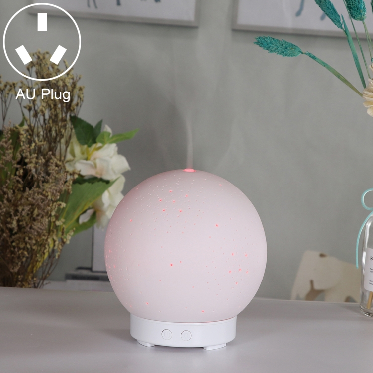 

Ceramic Humidifier Mute Household Moon Shape Aromatherapy Machine with Colorful Lamp