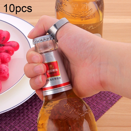 

Ring Style Metal Beer Bottle & Can Opener, Inner Diameter: 2.2cm(Silver)