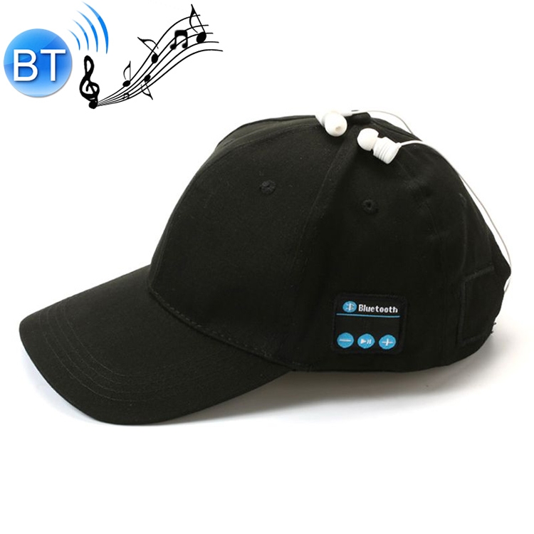 

Sports Stereo Bluetooth Music Sun Hat Baseball Cap(Black)