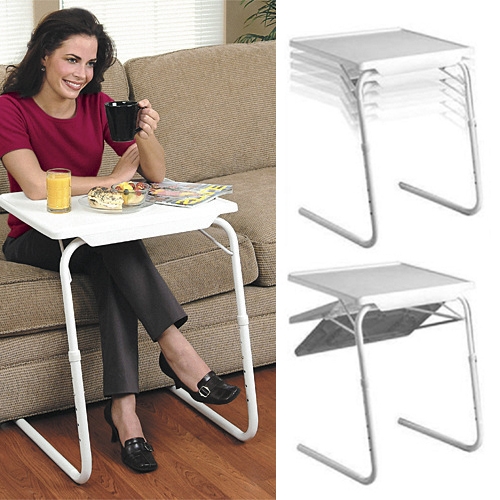 

Plastic Pad Steel Tube Bracket Liftable Foldable Portable Multi-purpose Laptop Table, Adjustable Height: 53-74cm, Adjustable Angle: 30 Degrees / 60 Degrees / 90 Degrees / 180 Degrees