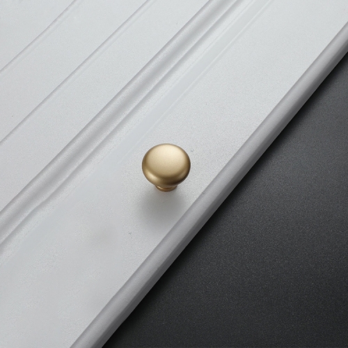 

5 PCS 4203 Placer Gold Single Hole Solid Zinc Alloy Round Handle for Cabinet Wardrobe Drawer Door