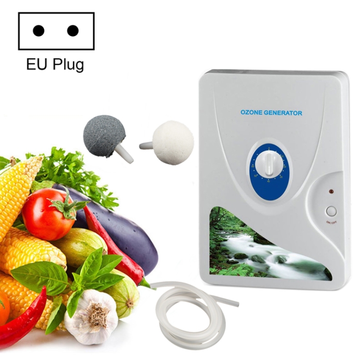 

600MG Ozone Generator Cleaner Sterilizer for Vegetables and Fruits, AC 220V, EU Plug