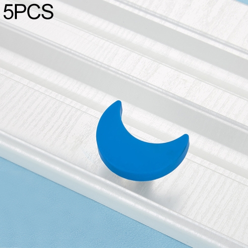 

5 PCS Blue Moon Pattern Shockproof Modern Cartoon Children Drawer Cabinet Handle