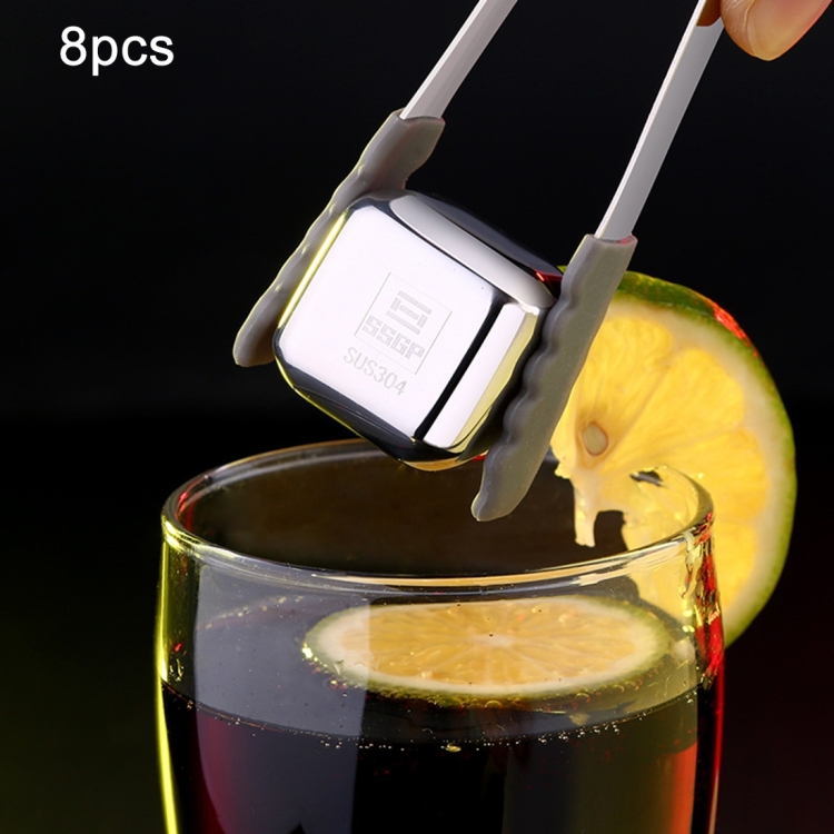 

8 PCS Stainless Steel Chilling Reusable Ice Cubes for Whiskey, Vodka, Liqueurs