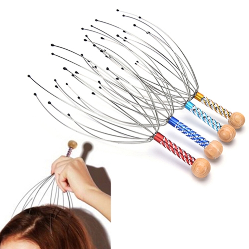 

4 PCS Octopus Massage Claw Stress Release Head Massager, Random Color Delivery