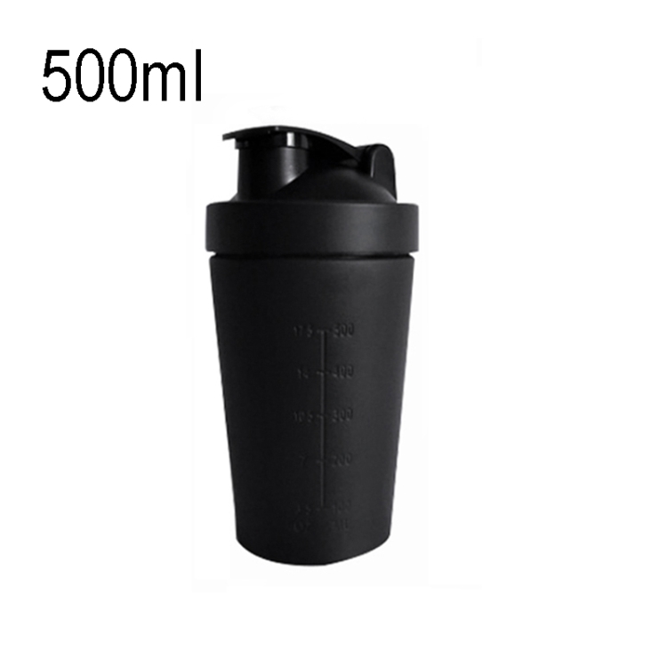

500mL(17.5oz) Healthy Sports Cup Stainless Steel Protein Powder Classic Shaker Bottle Replacement Milkshake Cup
