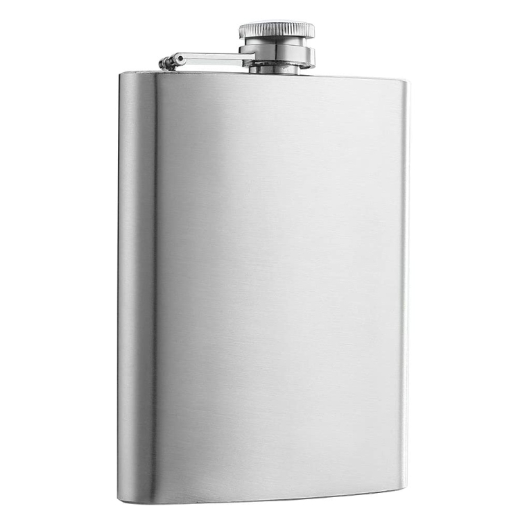 

112mL (4oz)Handy Narrow-version Wine Jug Portable Stainless Steel Hip Flask(with Small Funnel)(Silver)