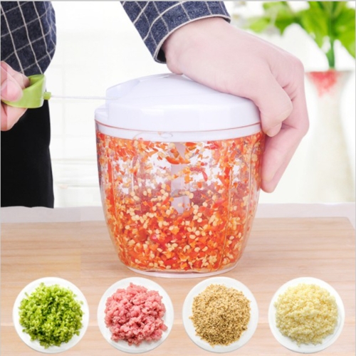 

Multi-function Hand Pull Manual Food Chopper Cutter Twist Shredder Meat Grinder Mixer, Random Color Delivery