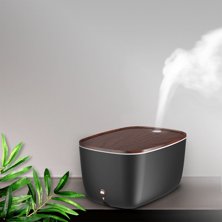 

GX.Diffuser GX-22K 24W Wood Texture Household Aromatherapy Humidifier with Colorful Atmosphere Lights, Water Tank Capacity: 1.8L(Black)