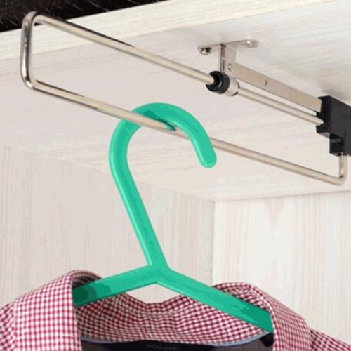 Sunsky Telescopic Rail Pull Out Wardrobe Clothes Hanger 40cm