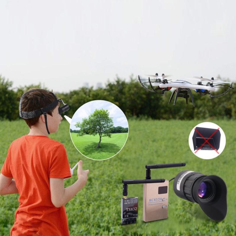 

V770 Portable 0.39 inch OLED Large Screen Head-mounted HD Display, Support NTSC / PAL