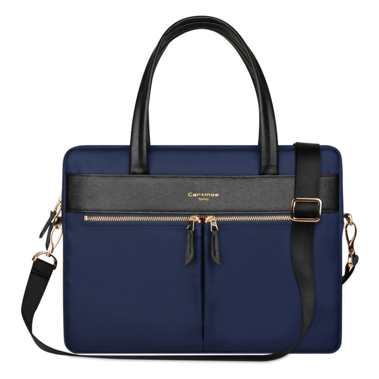

Cartinoe 15.4 inch Fashion Nylon Laptop Bag with Handle & Shoulder Strap, for Macbook, Samsung, Lenovo, Sony, DELL Alienware, CHUWI, ASUS, HP (Dark Blue)