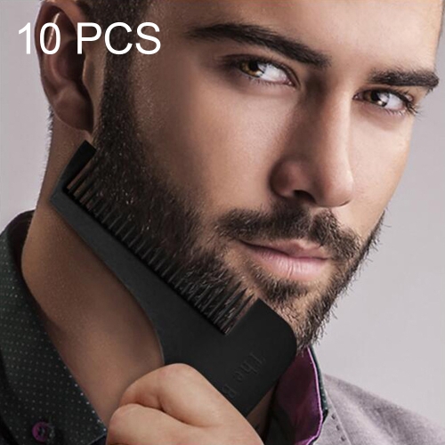 

10 PCS L Shaped Beard Shaper Facial Hair Shaping Tool, Random Color Delivery