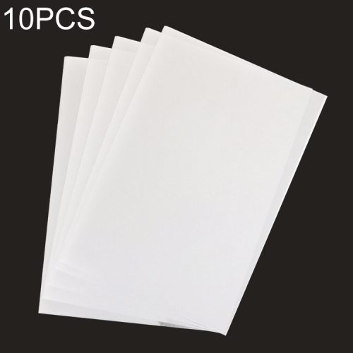

10 PCS Print Heat Shrink Film DIY Epoxy Print Paper Rubber Stamp Material Print Paper(White)