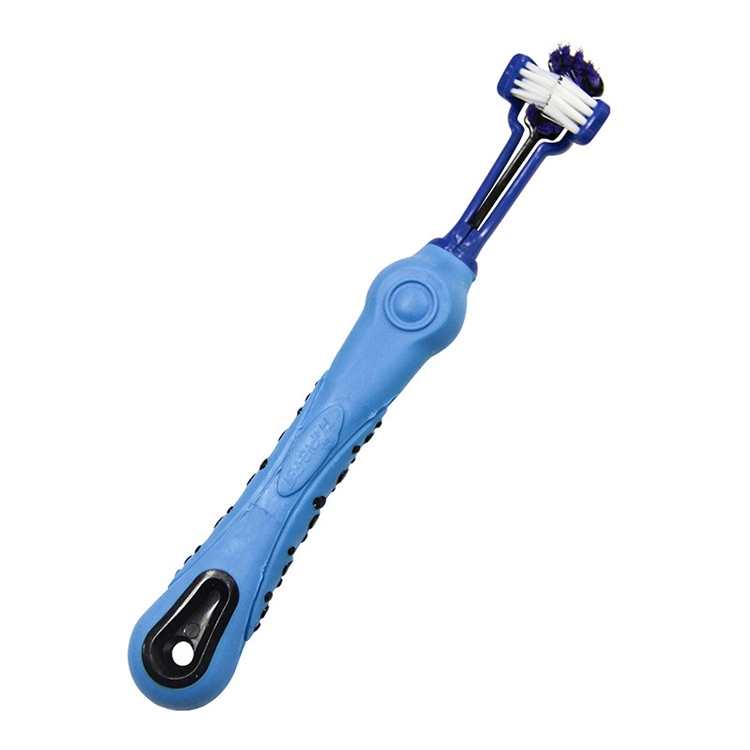 

YINGTE Three-toothbrush for Pets (Blue)