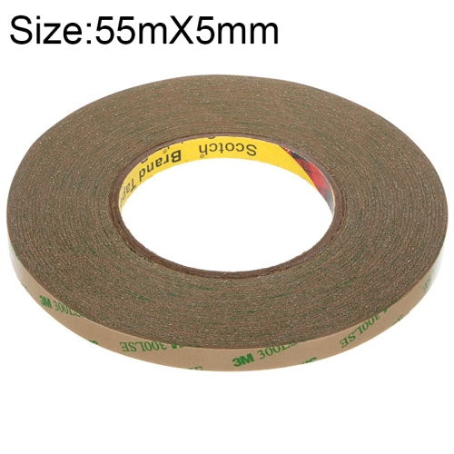 

3M300LS 3M Super Adhesive Ultra-thin Transparent and High-temperature Resistant Double-sided Traceless Tape, Size: 55m x 5mm