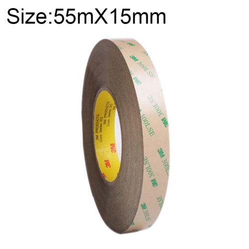 

3M300LS 3M Super Adhesive Ultra-thin Transparent and High-temperature Resistant Double-sided Traceless Tape, Size: 55m x 15mm