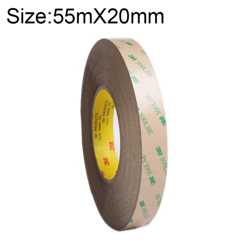 

3M300LS 3M Super Adhesive Ultra-thin Transparent and High-temperature Resistant Double-sided Traceless Tape, Size: 55m x 20mm