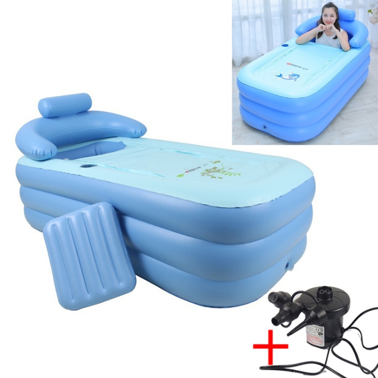 

YT-038 Collapsible Sponge Bottom Inflatable Warm Bath Adult Bath Baby Swimming Pool with Charging Pump