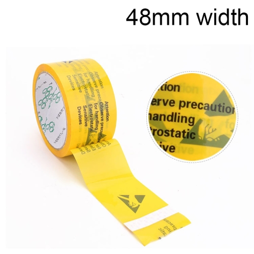 

2 Volumes Durable Anti-static Warning Area Pattern Sealing Tape Warning Tape, Size: 45m x 48mm