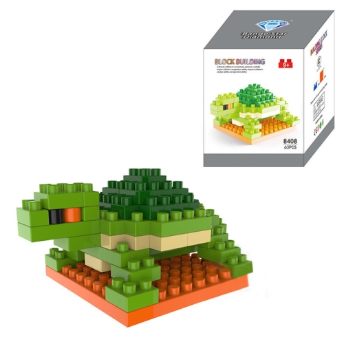 

Tortoise Cartoon Lego Assembled Children DIY Enlightenment Assembled Building Blocks Educational Intelligence Toy