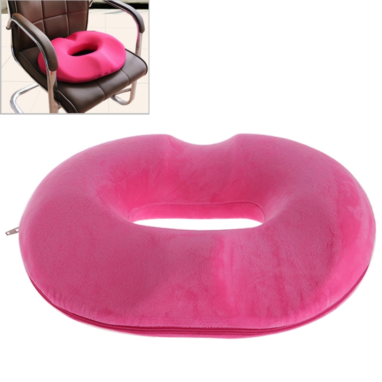 

Office Thickening Crystal Velvet Hip Anti-Hemorrhoids Cushion, Size: 45x41x7cm (Rose Red)