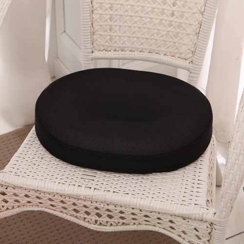 

2 PCS Office Hollow Rebound Health Haemorrhoid Prevention Cushion Buttock Seat, Size: 40x32x7cm(Black)