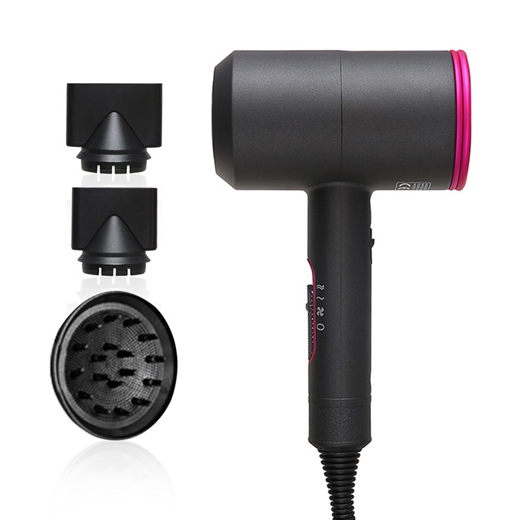 

High-power Anionic Cold Hot Air Constant Temperature Hair Dryer, EU Plug (Red + Black)