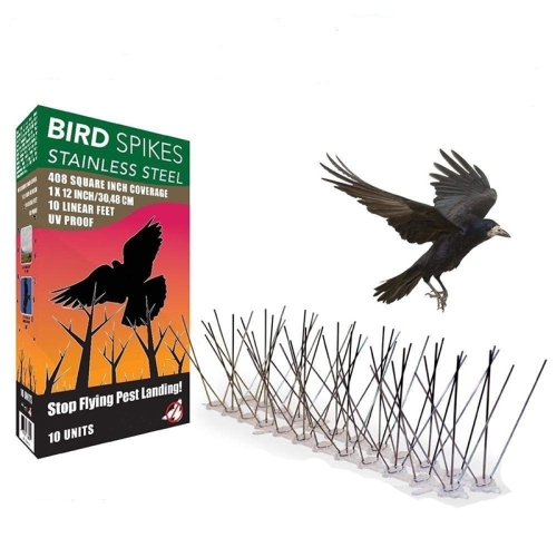 

5 PCS / Set Bird Repeller 50cm Stainless Steel Nails Bird Spikes SK411