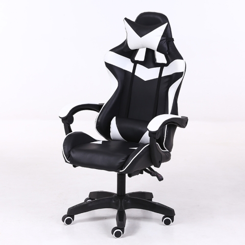 

Computer Office Chair Home Gaming Chair Lifted Rotating Lounge Chair with Nylon Feet (Black)