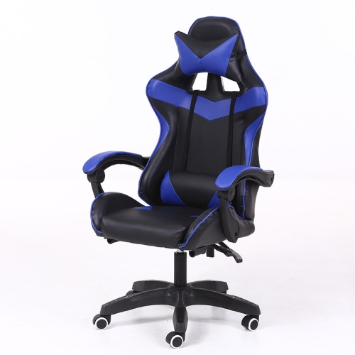 

Computer Office Chair Home Gaming Chair Lifted Rotating Lounge Chair with Aluminum Alloy Feet (Blue)