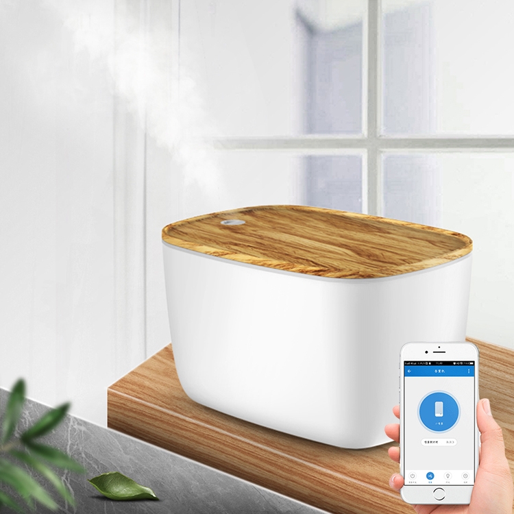 

GX.Diffuser GX-22K 24W Wood Texture Intelligent Household Aromatherapy Humidifier with Colorful Atmosphere Lights, Support WiFi Connection & Voice / APP Control, Water Tank Capacity: 1.8L(White)