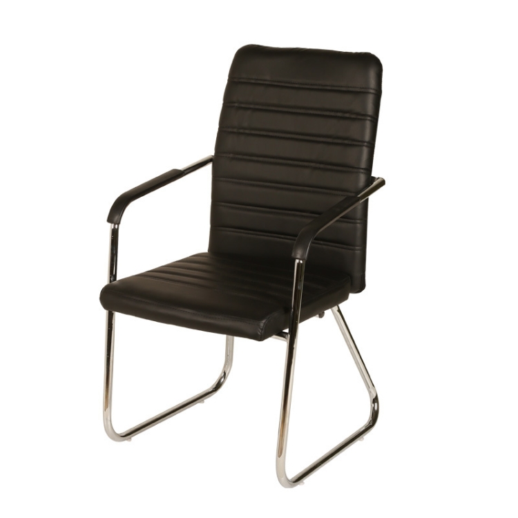 

Bow Office Chair Leather Chair Home Computer Conference Chair Staff Chair (Black)
