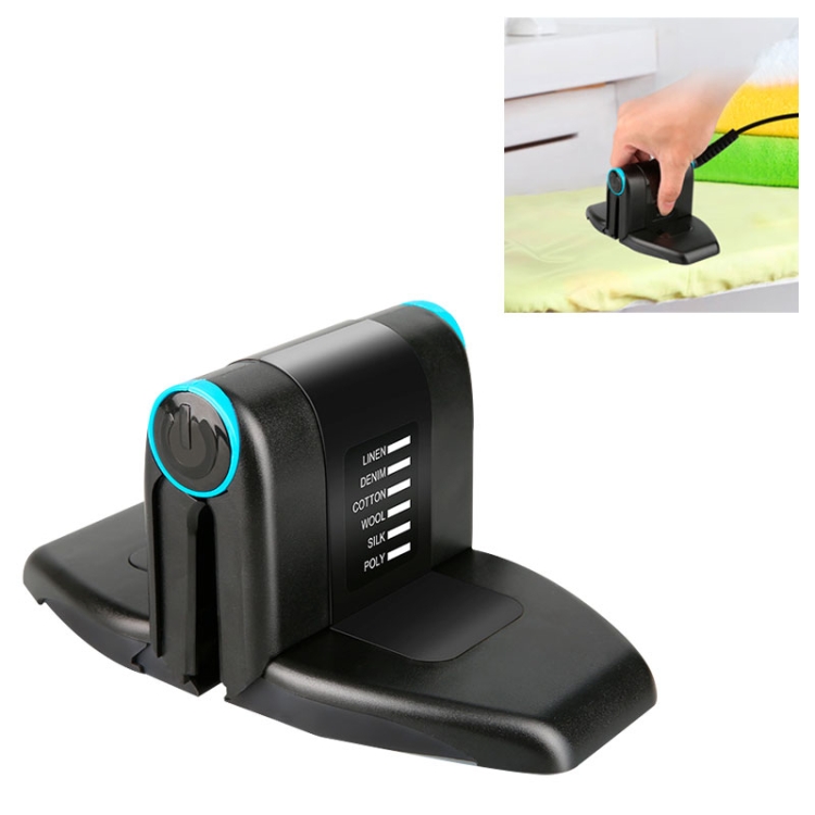 

Portable Household Iron Travel Folding Mini Hanging Hot Machine，EU Plug (Black)