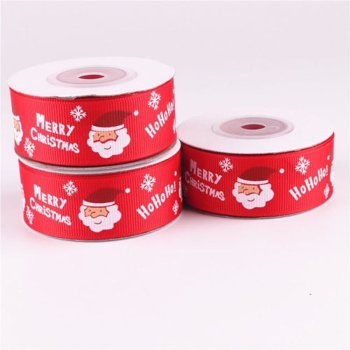 

3 PCS Double-sided Printing Christmas Gift Box Flowers Packing Coloured Ribbon, Width: 2.5cm, Random Color Delivery