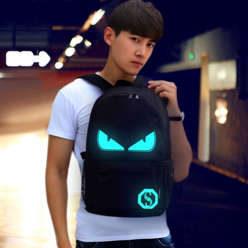 

Multi-Function Large Capacity Oxford Cloth Demon Luminous Backpack Casual Laptop Computer Bag with External USB Charging Interface for Men / Women / Student, L, Size: 48*29*17cm
