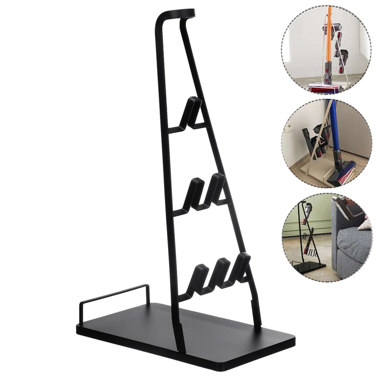 

Floor Stand Metal Tower Structure Household Wireless Vacuum Cleaner Storage Bracket(Black)