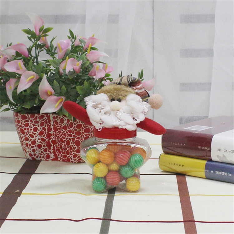 

Star Shape Santa Claus Candy Jar Christmas Decoration